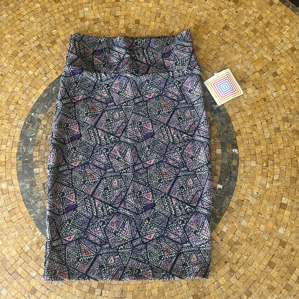 LuLaRoe Blue Midi Pencil Skirt for Cocktail